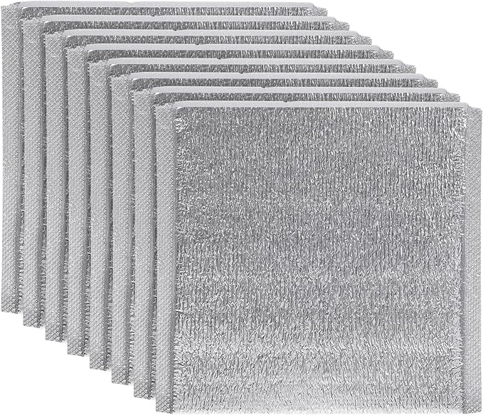 Operitacx 50pcs Thermal Aluminum Reusable Insulation Cold Pouch for Food Grocery Bag Holder Insulated Bag Insulated Mailers for Cold Mailers Food Disposable Ice Bag Camping