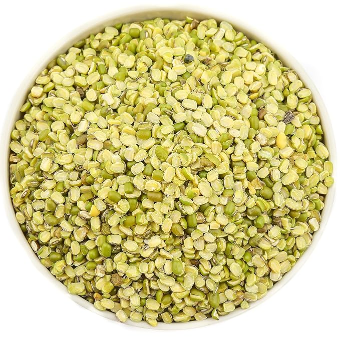 Rani Moong Split (Split Mung Beans with Skin) Lentils Indian 400oz (25lbs) 11.36kg Bulk Box ~ All Natural | Gluten Friendly | Non-GMO | Kosher | Vegan | Indian Origin