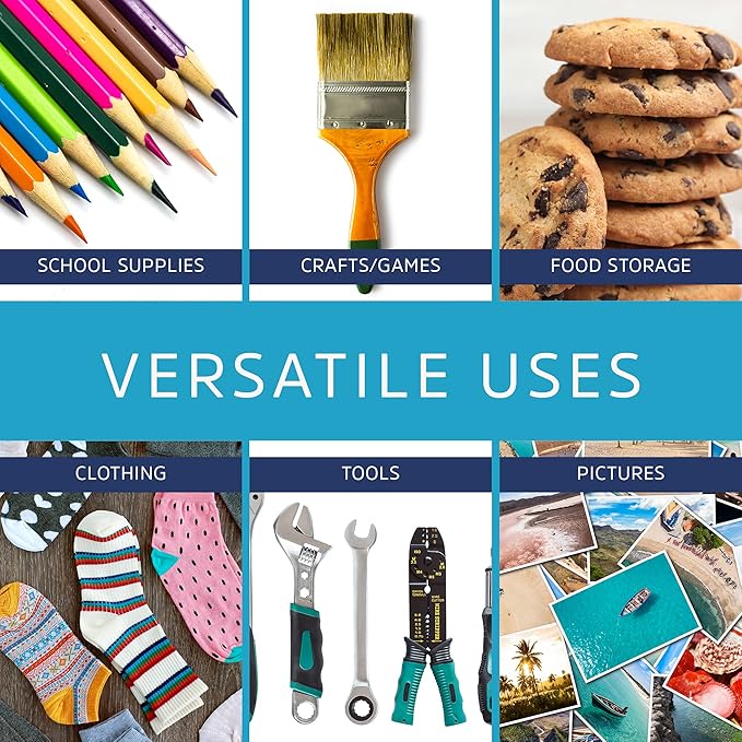 GPI - 13" x 18" - Bulk Pack of 100, 4 Mil Thick, Heavy Duty, Clear Plastic Reclosable Freezer Zip Bags, Strong & Durable Poly Baggies with Resealable Zipper Top Lock.