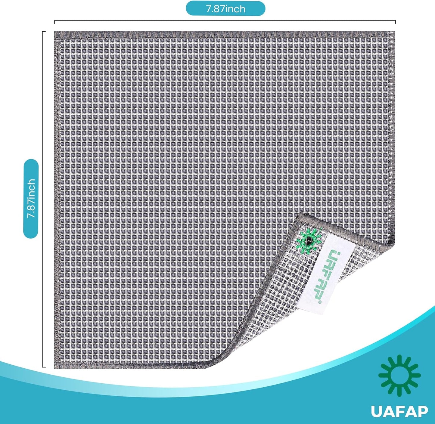 12 Pcs New Upgrade 3-Layer Non Scratch Wire Dishcloth,Cleans Fast Without Scratching, Stands Up to Stuck-on Grime, Multi-Surface Safe, Cleaning Power for Everyday Jobs 7.87“ x 7.87”