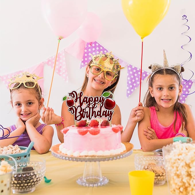 Seyal® Cherry Happy Birthday Cake Topper