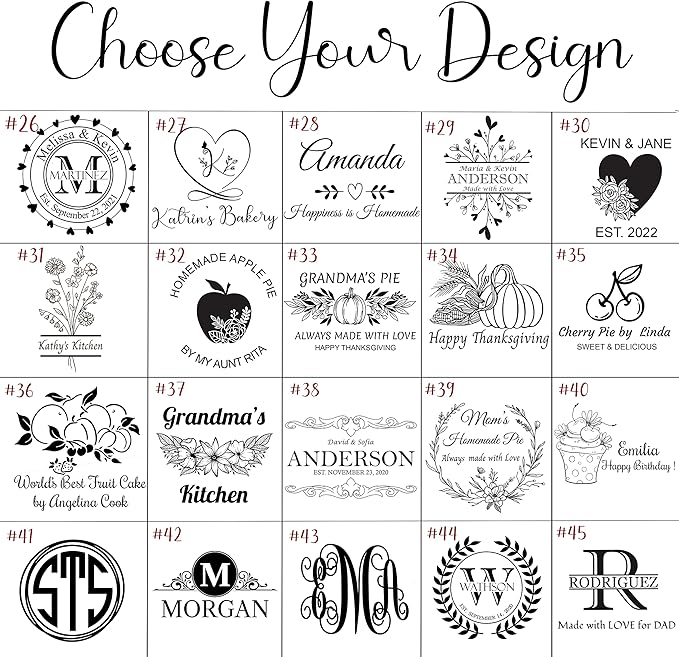 Personalized Aluminum Pie Pan with Lid, Customized Engraved Monogram Cake Pan - Wedding, Anniversary, Housewarming, Birthday Gift (Blue)