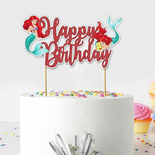 Seyal® The Litle Mermaid Happy Birthday Cake Topper