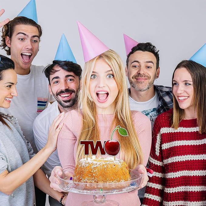 Seyal® Cherry Two Cake Topper