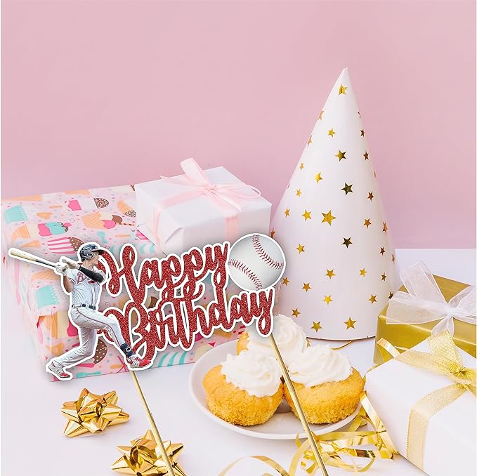 Seyal® Baseball Happy Birthday Cake Topper