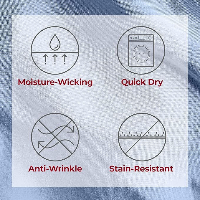 Mellanni Twin XL Sheets Set - 3 PC Iconic Collection Bedding - Hotel Luxury, Extra Soft, Cooling Bed Sheets - Wrinkle, Fade, Stain Resistant (Twin Extra Long, Sky Blue)