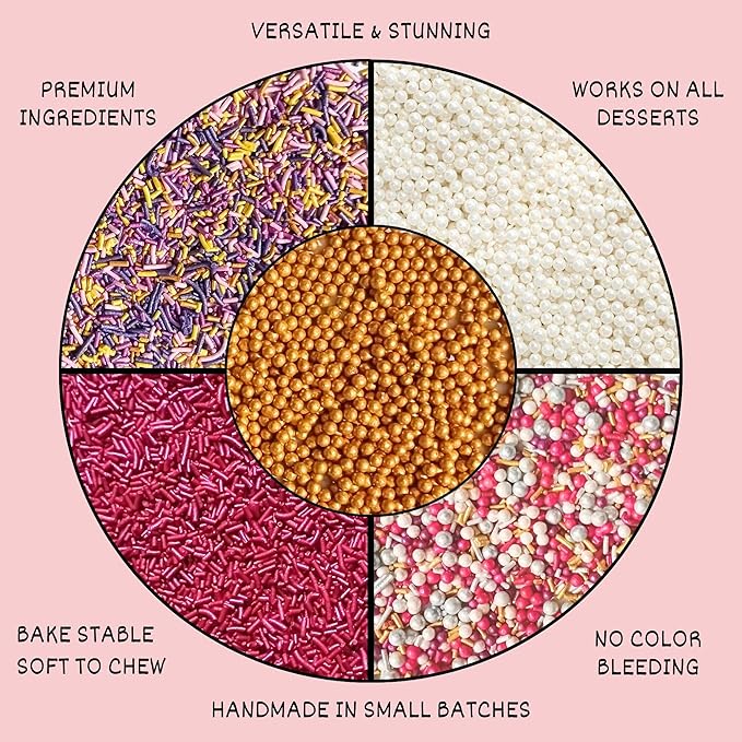 Confect Fusion Mashup Sprinkles FM Multipack 37 100 GMS for Cake Cupcake Décor, Multicolor