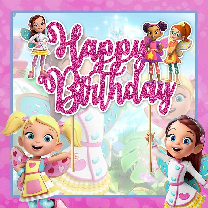 Seyal® Buterbean Cafe Happy Birthday Cake Topper