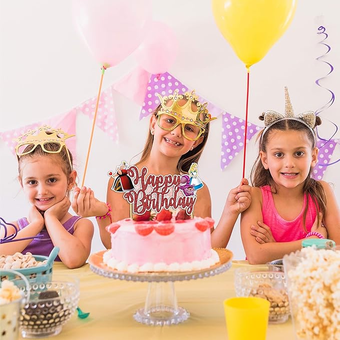 Seyal® Alice in Wondrland Happy Birthday Cake Topper