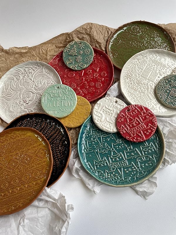 BIRCH embossing rolling pin engraved wooden embossed dough roller for embossed cookies or clay by Algis Crafts