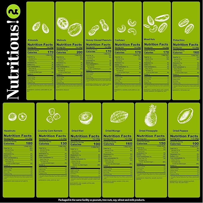 NUT CRAVINGS - Rosh Hashana & Shana Tova Dried Fruit & Mixed Nuts Gift Basket in Reusable Wooden Tray + Ribbon (12 Assortments) Food Arrangement, Healthy Snack Care Package, Food Assortments