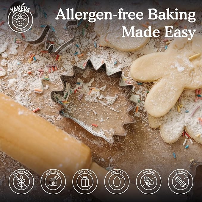 YAKÉVA Organic Cassava Flour - Gluten-Free Flour, Grain-Free, Nut-Free, Wheat Substitute, Paleo, Non-GMO, 100% Yuca Root, No Additives & Preservatives