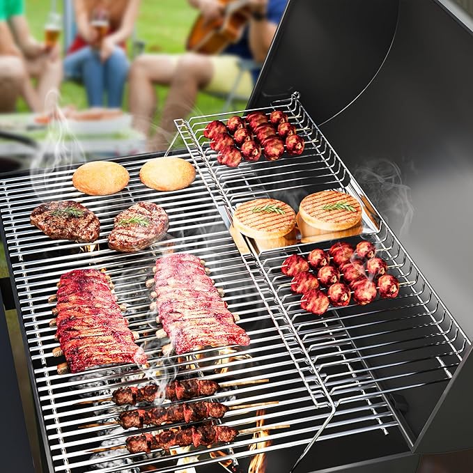 17" Stainless Steel Grill Grate for Charbroil Tru Infrared Grill Replacement Parts 463242715 463242716 463276016 466242715 466242716, Grill Replacement Parts for Nexgrill 720-0882A BHG 720-0882