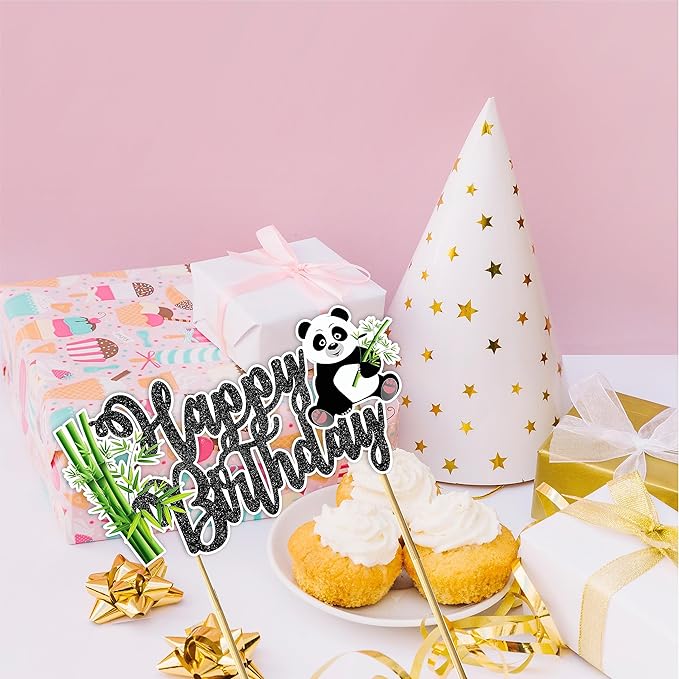Seyal® Panda Happy Birthday Cake Topper