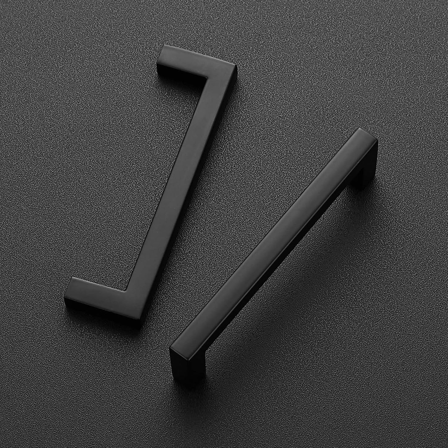 Ravinte Solid 3-3/4 Inch Center to Center Slim Square Bar Drawer Handles - Cabinet Hardware in Matte Black - Kitchen Handles and Pulls for Drawers and Cabinets