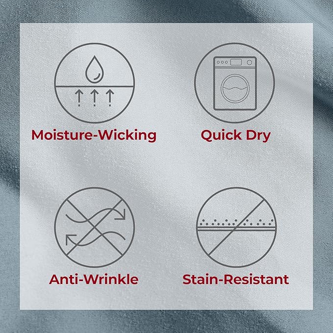 Mellanni Extra Deep California King Sheets - 4 PC Iconic Collection Bedding - Hotel Luxury, Ultra Soft, Cooling Bed Sheets - Wrinkle, Fade, Stain Resistant (Cal King, Spa Blue)