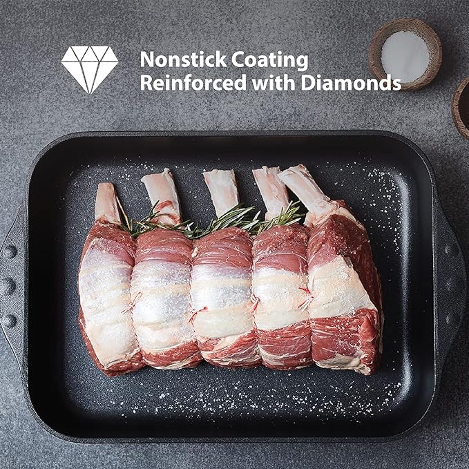 Swiss Diamond 14" (7 Qt) Nonstick Induction Wok HD Nonstick Diamond Coated Aluminum Wok, Includes Lid - PFOA Free, Dishwasher Safe and Oven Safe Grey…