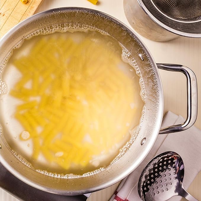 Turbo Pot® FreshAir™ Rapid Boil Stainless Steel 8 qt. Stock Pot, time-and-energy saving cookware for gas stove