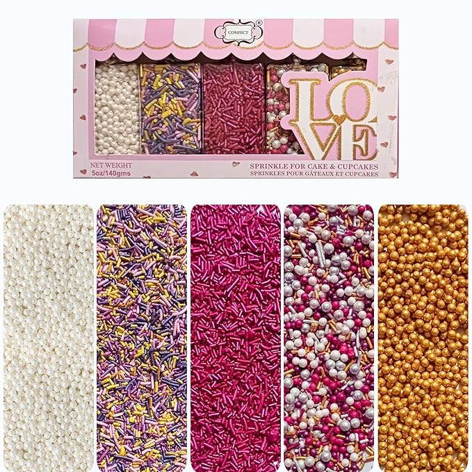Confect Fusion Mashup Sprinkles FM Multipack 37 100 GMS for Cake Cupcake Décor, Multicolor