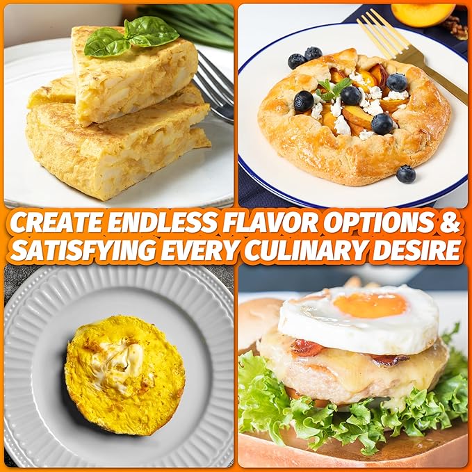 Omelette Maker Electric, Omelette Pan Nonstick, Dual Omelette Makers with 2 x 4.75” Round Grooves, Egg Bite Maker, Electric Double Egg Pan, Mini Pancake Maker, Breakfast Sandwich Maker, Black