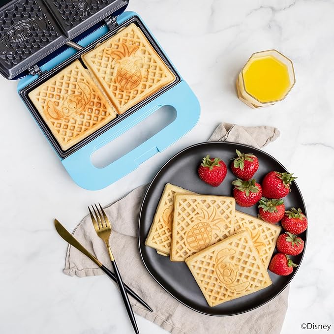 Uncanny Brands Disney Lilo and Stitch Waffle Maker - Make Lilo and Stitch Waffles - Kitchen Appliance