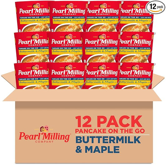 Pearl Milling Company Pearl Milling Company, Pancake Cups, Maple Syrup, 2.11 Ounce (Pack of 12)
