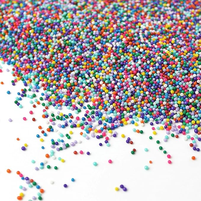 Sprinkle Pop Cool Rainbow Nonpareil Sprinkle Mix| with hues of Blue Purple Pink Non Pareil Sprinkles| Decorating Nonpareils Made in USA for Birthday Cupcakes Donuts Cakes Cookies, 2oz