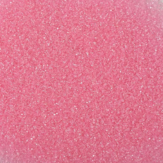 Kasvan Pink Sanding Sugar Sprinkles - Edible Sugar Crystals, Baking Cake Decorations, Ice Cream Toppings cupcake Decorating, Wedding Party Chirstmas Supplies, 85g/3.2oz
