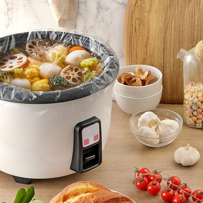 20 Pack Slow Cooker Liners for 3-8 Quart Crock Pot, 13"x 21" Large Size Disposable Oval Slow Cooker Bags, BPA-Free and Easy to Clean