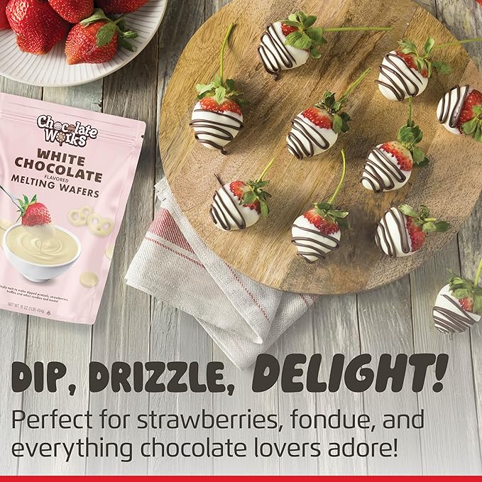 Chocolate Works Melting Chocolate Parent (10 oz (Pack of 3), Variety Pack: Milk, Dark, White Chocolate)