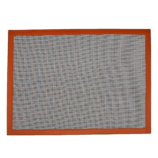 Amazon Basics Silicone Non-Stick Eclair Baking Mat, Reusable, Easy to Clean, 2 Pack, Black/Red/White, Rectangular, 15.7" x 11.8" (Previously AmazonCommercial brand)