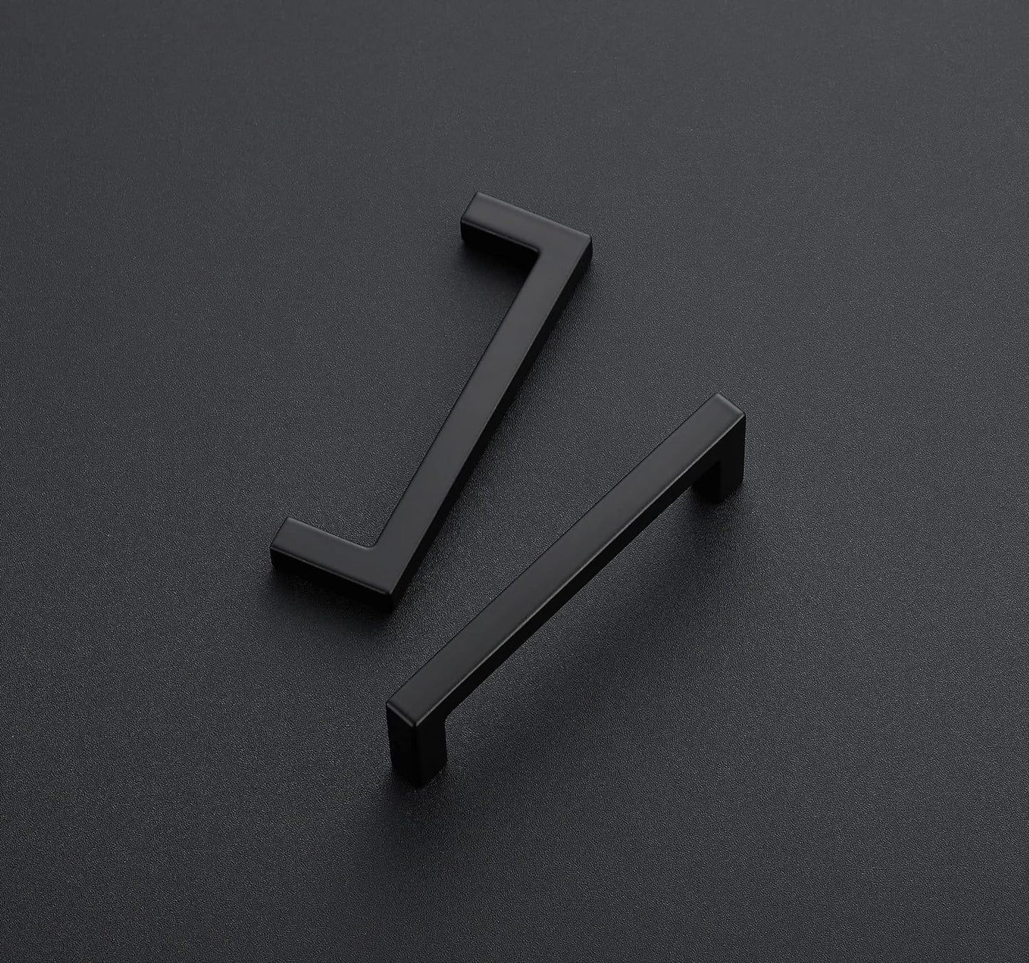 Ravinte 30 Pack Solid 3-1/2 Inch Center to Center Slim Square Bar Drawer Handles Cabinet Hardware - Matte Black Kitchen Pulls