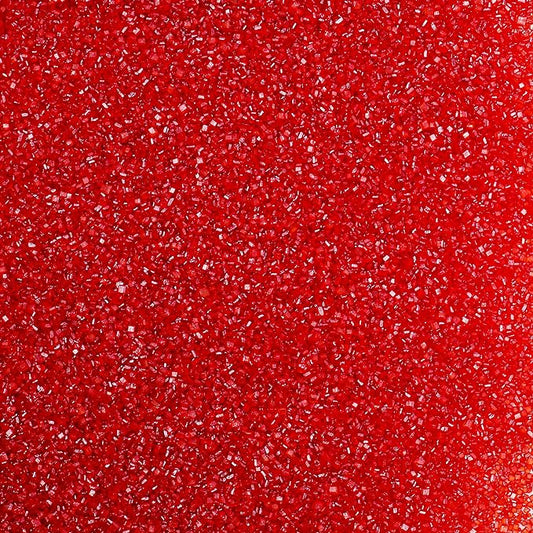 Kasvan Red Sanding Sugar Sprinkles - Edible Sugar Crystals, Baking Cake Decorations, Ice Cream Toppings cupcake Decorating, Wedding Party Chirstmas Supplies, 85g/3.2oz