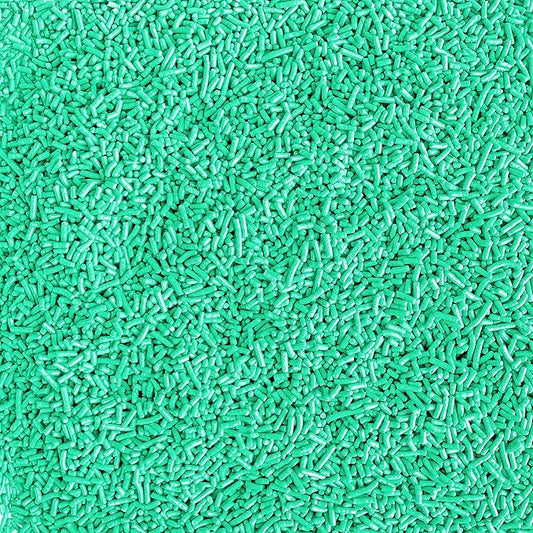 Sprinkle Pop Spring Mint Solid Colored Sprinkle Mix| Mint Jimmies| Birthday Sprinkles Made in USA for Decorating Cakes Cupcakes Donuts Cookies Brownies Ice Cream, 4oz