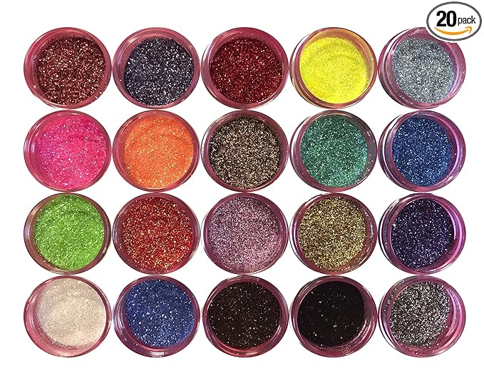 Disco Cake™ MULTICOLOR SET (20 colors) 5g each container, cakes, cupcakes, fondant, decorating, cake pops By Oh! Sweet Art