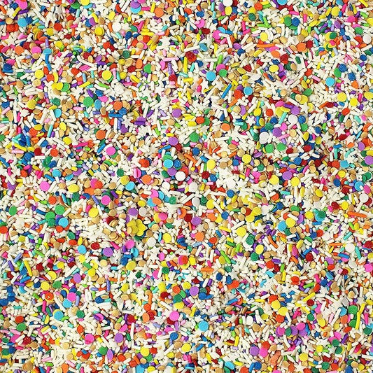 Sprinkle Pop Birthday Present Sprinkle Mix| Rainbow Confetti Sprinkles| Colorful Birthday Confetti Sprinkles Made in USA for Decorating Cake Cupcakes Cookies Donuts Cookies Milkshakes Ice Cream, 4oz